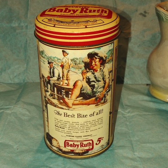 Old vintage baby Ruth tin can, this can is really old!